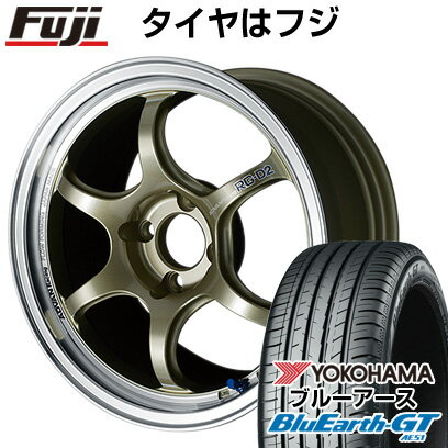 【新品国産車用4穴100】 夏タイヤ ホイール4本セット 195/45R16 ヨコハマ ブルーアース GT AE51 ヨコハマ アドバンレーシング RG-DII 16インチ(送料無料)