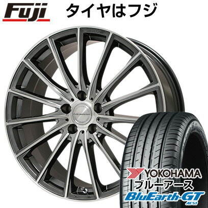 【新品国産5穴114.3車】 夏タイヤ ホイール4本セット 225/40R19 ヨコハマ ブルーアース GT AE51 レアマイスター LM-S FS15 (ガンメタポリッシュ) 19インチ(送料無料)