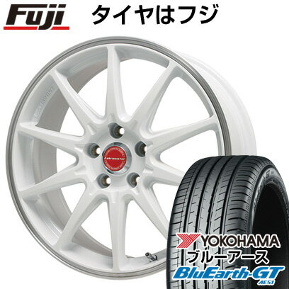 【新品国産5穴114.3車】 夏タイヤ ホイール4本セット 215/50R17 ヨコハマ ブルーアース GT AE51 レアマイスター LMスポーツRS10(ホワイト/リムポリッシュ) 17インチ(送料無料)