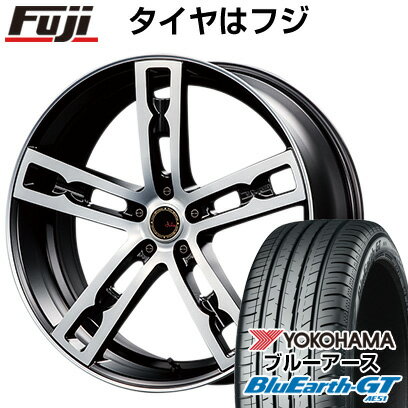 【新品国産5穴114.3車】 夏タイヤ ホイール4本セット 225/45R18 ヨコハマ ブルーアース GT AE51 エムズスピード ジュリア 555モノブロック 18インチ(送料無料)