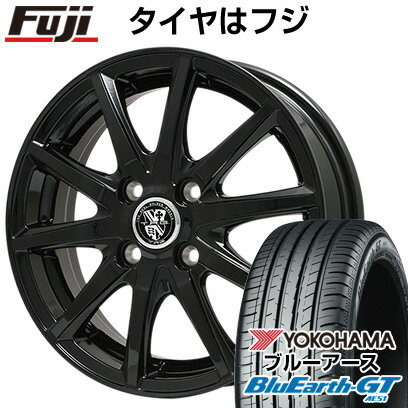 【新品国産4穴100車】 夏タイヤ ホイール4本セット 185/55R15 ヨコハマ ブルーアース GT AE51 ビッグウエイ TRG GB10 15インチ(送料無料)