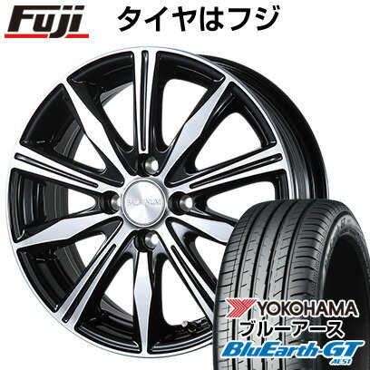 【新品国産4穴100車】 夏タイヤ ホイール4本セット 185/55R15 ヨコハマ ブルーアース GT AE51 ブリヂストン バルミナ K10 15インチ(送料無料)