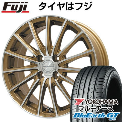 N-BOX タント スペーシア 夏タイヤ ホイール4本セット 165/55R15 ヨコハマ ブルーアース GT AE51 レアマイスター LM-S FS15 (ブロンズポリッシュ) 15インチ(送料無料)