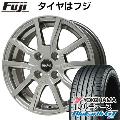 【新品】フリード 5穴/114 夏タイヤ ホイール4本セット 185/65R15 ヨコハマ ブルーアース GT AE51 ブランドル N52 15インチ(送料無料)