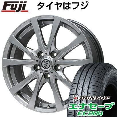 【新品国産5穴114.3車】 夏タイヤ ホイール4本セット 205/60R16 ダンロップ エナセーブ EC204 ビッグウエイ TRG バーン 16インチ(送料無料)