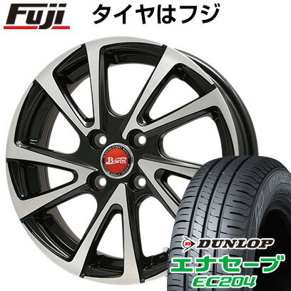 【新品国産4穴100車】 夏タイヤ ホイール4本セット 175/65R14 ダンロップ エナセーブ EC204 ビッグウエイ B-WIN ヴェノーザ10 14インチ(送料無料)