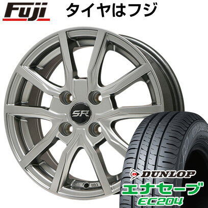 【新品国産4穴100車】 夏タイヤ ホイール4本セット 185/65R14 ダンロップ エナセーブ EC204 ブランドル N52 14インチ(送料無料)