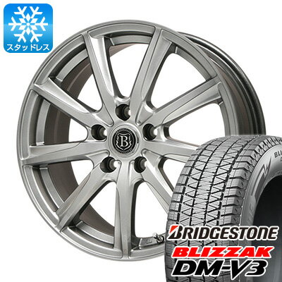 【取付対象】【送料無料 5穴/114】 225/60R17 17インチ BRIDGESTONE ブリヂストン ブリザック DM-V3 スタッドレスタイヤ ホイール4本セット BRANDLE ブランドル E05 7J 7.00-17