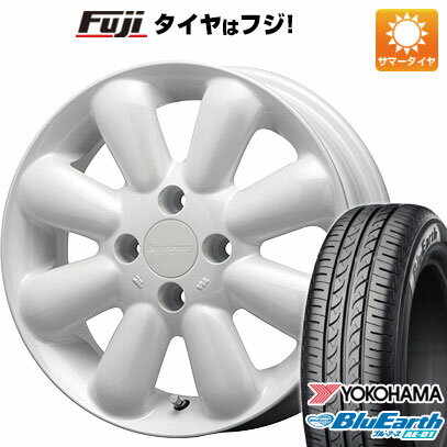 【送料無料 N-BOX タントカスタム ワゴンR】 155/65R14 14インチ MLJ ハイペリオン ピノプラス 4.5J 4.50-14 YOKOHAMA ヨコハマ ブルーアース AE-01 サマータイヤ ホイール4本セット【YOsum20】