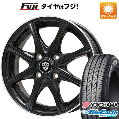 【新品国産4穴100車】 夏タイヤ ホイール4本セット 185/55R15 ヨコハマ ブルーアース AE-01 ブランドル ER16B 15インチ(送料無料)