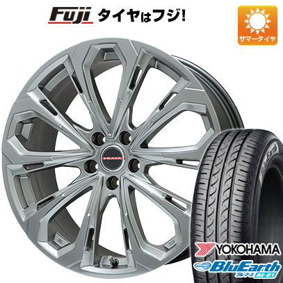 【新品】クロスビー/イグニス 夏タイヤ ホイール4本セット 175/60R16 ヨコハマ ブルーアース AE-01 ビッグウエイ レイシーン プラバ5X(クロームハイパーシルバー) 16インチ(送料無料) サマータイヤ