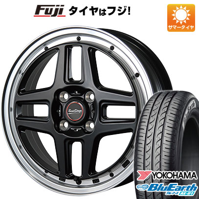 【新品 軽自動車】ハスラー デリカミニ(4WD) 夏タイヤ ホイール4本セット 165/60R15 ヨコハマ ブルーアース AE-01 ブレスト ビートステージ WT-C 5J 15インチ(送料無料)