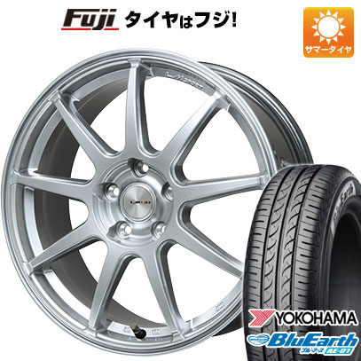 【新品 軽自動車】ハスラー デリカミニ(4WD) 夏タイヤ ホイール4本セット 165/60R15 ヨコハマ ブルーアース AE-01 レアマイスター LMスポーツ LM-QR ハイパーシルバー 5J 15インチ(送料無料)