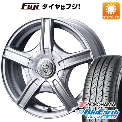 【新品国産4穴100車】 夏タイヤ ホイール4本セット 185/60R15 ヨコハマ ブルーアース AE-01F ウェッズ トレファー MH 15インチ(送料無料)