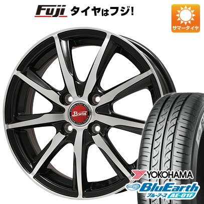 【新品国産車用4穴100】 夏タイヤ ホイール4本セット 175/65R14 ヨコハマ ブルーアース AE-01F ビッグウエイ B-WIN ヴェノーザ9 14インチ(送料無料)