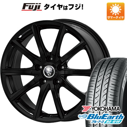 【新品国産5穴114.3車】 夏タイヤ ホイール4本セット 195/65R15 ヨコハマ ブルーアース AE-01F ビッグウエイ TRG GB10 15インチ(送料無料)