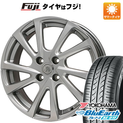 【新品国産4穴100車】 夏タイヤ ホイール4本セット 175/65R15 ヨコハマ ブルーアース AE-01F ブランドル E04 15インチ(送料無料)