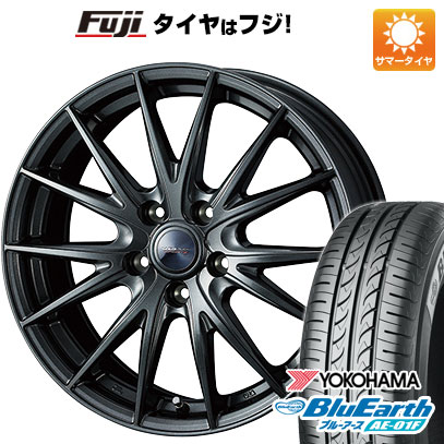 【新品国産5穴100車】 夏タイヤ ホイール4本セット 195/65R15 ヨコハマ ブルーアース AE-01F ウェッズ ヴェルバ スポルト2 15インチ(送料無料)