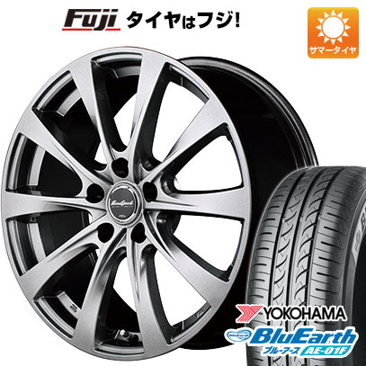 【新品国産5穴100車】 夏タイヤ ホイール4本セット 205/55R16 ヨコハマ ブルーアース AE-01F MID ユーロスピード F10 16インチ(送料無料)