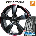 【新品国産4穴100車】 夏タイヤ ホイール4本セット 185/55R16 ヨコハマ ブルーアース AE-01F プレミックス ヴェランV(グロスブラック/レッドリム) 16インチ(送料無料) サマータイヤ