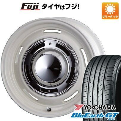 【新品国産4穴100車】 夏タイヤ ホイール4本セット 195/55R16 ヨコハマ ブルーアース GT AE51 クリムソン ディーン クロスカントリー 16インチ(送料無料)