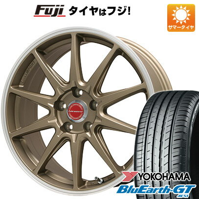 【新品国産5穴100車】 夏タイヤ ホイール4本セット 215/45R17 ヨコハマ ブルーアース GT AE51 レアマイスター LMスポーツRS10(マットブロンズリムポリッシュ) 17インチ(送料無料)