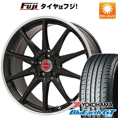 【新品国産5穴114.3車】 夏タイヤ ホイール4本セット 225/40R19 ヨコハマ ブルーアース GT AE51 レアマイスター LMスポーツRS10(グロスブラックリムポリッシュ) 19インチ(送料無料)