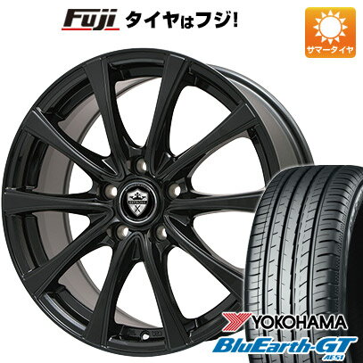 【新品国産5穴114.3車】 夏タイヤ ホイール4本セット 205/50R17 ヨコハマ ブルーアース GT AE51 ブランドル KF25B 17インチ(送料無料)