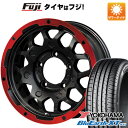 【新品】ジムニーシエラ 夏タイヤ ホイール4本セット 215/70R16 ヨコハマ ブルーアース XT AE61 レアマイスター LMG MS-9W マットブラックレッドリム 16インチ(送料無料)