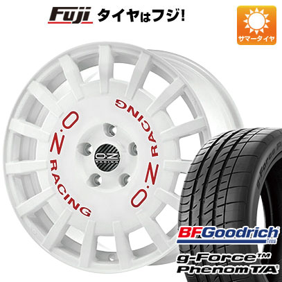 【新品国産4穴100車】 夏タイヤ ホイール4本セット 205/45R17 BFグッドリッチ(フジ専売) g-FORCE フェノム T/A OZ ラリーレーシング 17インチ(送料無料) サマータイヤ