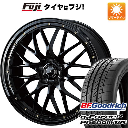 【新品国産5穴114.3車】 夏タイヤ ホイール4本セット 245/40R20 BFグッドリッチ(フジ専売) g-FORCE フェノム T/A WEDS ウェッズ ノヴァリス アセット M1 20インチ(送料無料) サマータイヤ