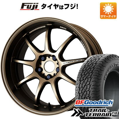 【新品国産車用5穴114.3】 夏タイヤ ホイール4本セット 225/55R18 BFグッドリッチ トレールテレーンT/A ORBL WORK ワーク エモーション D9R 18インチ(送料無料)