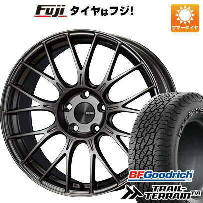 【新品国産5穴114.3車】 夏タイヤ ホイール4本セット 225/60R18 BFグッドリッチ トレールテレーンT/A ORBL エンケイ PFM1 18インチ(送料無料)