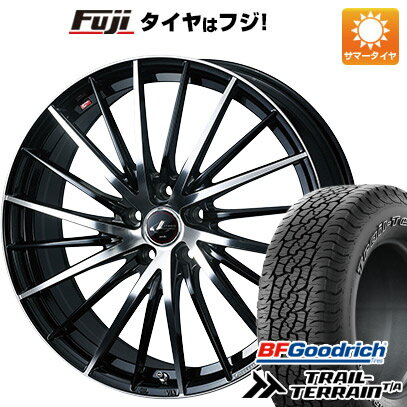 【新品国産5穴114.3車】 夏タイヤ ホイール4本セット 225/65R17 BFグッドリッチ トレールテレーンT/A ORWL ウェッズ レオニス FR 17インチ(送料無料)