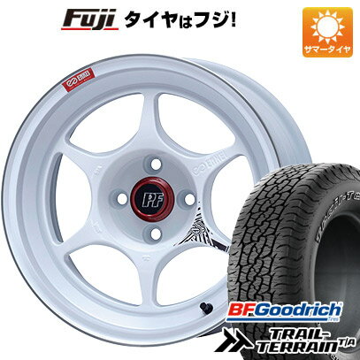 【新品国産5穴114.3車】 夏タイヤ ホイール4本セット 215/60R17 BFグッドリッチ トレールテレーンT/A ORBL エンケイ PF06 マシニングホワイト 17インチ(送料無料)