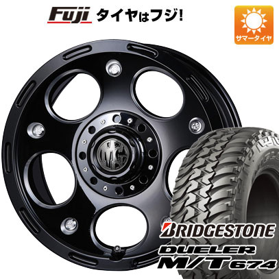 6/5限定!エントリーでポイント最大44倍! 【新品】ジムニー 夏タイヤ ホイール4本セット 185/85R16 ブリヂストン デューラー M/T674 クリムソン マーテルギア(MG) デーモン 16インチ(送料無料)