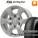 【新品】ハイエース200系 夏タイヤ ホイール4本セット 195/80R15 107/105N ブリヂストン エコピア R710 ブランドル S165 15インチ(送料無料)