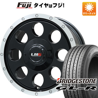 【新品】キャラバン 夏タイヤ ホイール4本セット 215/65R16 109/107R ブリヂストン GL-R レアマイスター LMG CS-8 グロスブラック/リムポリッシュ 16インチ(送料無料) サマータイヤ