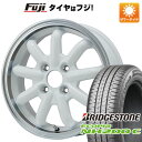 【新品 軽自動車】N-BOX タント スペーシア 夏タイヤ ホイール4本セット 165/55R15 ブリヂストン エコピア NH200 C ブランドルライン ストレンジャーKST-9改 ホワイト/リムポリッシュ 15インチ(送料無料) サマータイヤ(2)