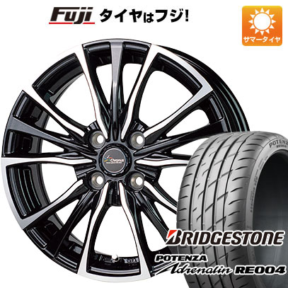 【新品 軽自動車】N-BOX タント スペーシア 夏タイヤ ホイール4本セット 165/55R15 ブリヂストン ポテンザ アドレナリン RE004 ホットスタッフ クロノス CH-110 15インチ(送料無料) サマータイヤ