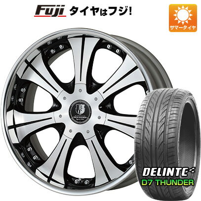 【取付対象】【送料無料 ハイエース200系】 225/35R20 20インチ LEGANCE レガンス バックギャモン LS7 8J 8.00-20 DELINTE デリンテ D7 サンダー(限定) サマータイヤ ホイール4本セット