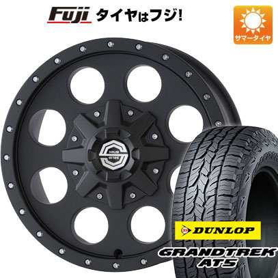 【新品国産5穴114.3車】 夏タイヤ ホイール4本セット 235/70R16 ダンロップ グラントレック AT5 ソリッドレーシング Iメタル X 16インチ(送料無料) サマータイヤ