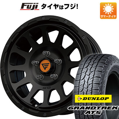 【新品国産車用5穴114.3】 夏タイヤ ホイール4本セット 245/70R16 ダンロップ グラントレック AT5 デルタフォース オーバル 16インチ(送料無料)