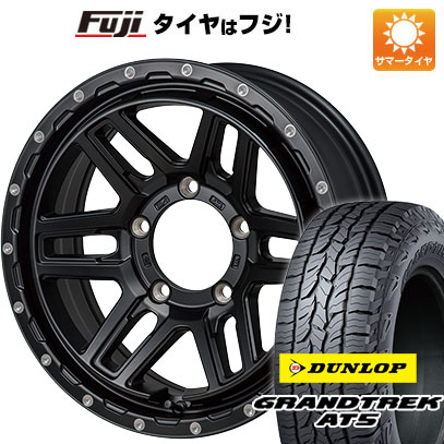 【新品】ジムニーシエラ/ジムニーノマド 夏タイヤ ホイール4本セット 215/70R16 ダンロップ グラントレック AT5 モンツァ HI-BLOCK エルデ 16インチ(送料無料) サマータイヤ