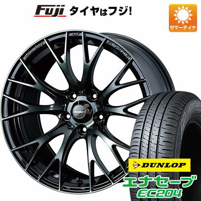 【新品国産5穴114.3車】 夏タイヤ ホイール4本セット 215/45R18 ダンロップ エナセーブ EC204 ウェッズ ウェッズスポーツ SA-20R 18インチ(送料無料)