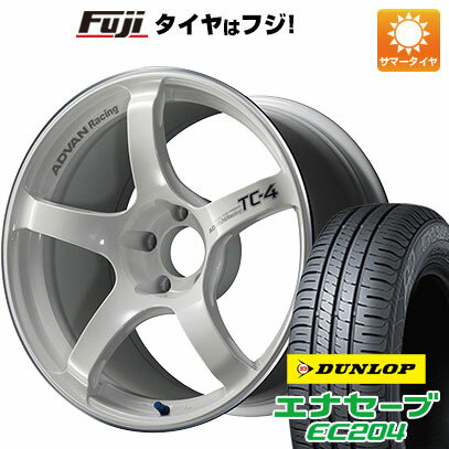 【新品国産車用5穴114.3】 夏タイヤ ホイール4本セット 215/60R16 ダンロップ エナセーブ EC204 ヨコハマ アドバンレーシング TC4 16インチ(送料無料)