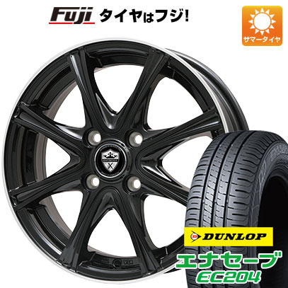 【新品国産4穴100車】 夏タイヤ ホイール4本セット 185/55R15 ダンロップ エナセーブ EC204 ブランドル ER16B 15インチ(送料無料) サマータイヤ