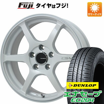 【新品】60系プリウス 夏タイヤ ホイール4本セット 195/60R17 ダンロップ エナセーブ EC204 レアマイスター CS-V6(ホワイト) 17インチ(送料無料) サマータイヤ