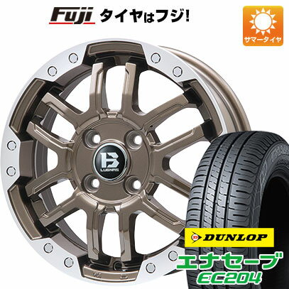 【新品国産5穴114.3車】 夏タイヤ ホイール4本セット 215/65R16 ダンロップ エナセーブ EC204 ビッグウエイ B-LUGNAS FRD(ブロンズ/リムポリッシュ) 16インチ(送料無料) サマータイヤ