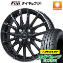 【新品国産4穴100車】 夏タイヤ ホイール4本セット 185/55R16 ダンロップ エナセーブ EC204 ブランドルライン DF-10M グロスブラック/リムポリッシュ 16インチ(送料無料) サマータイヤ